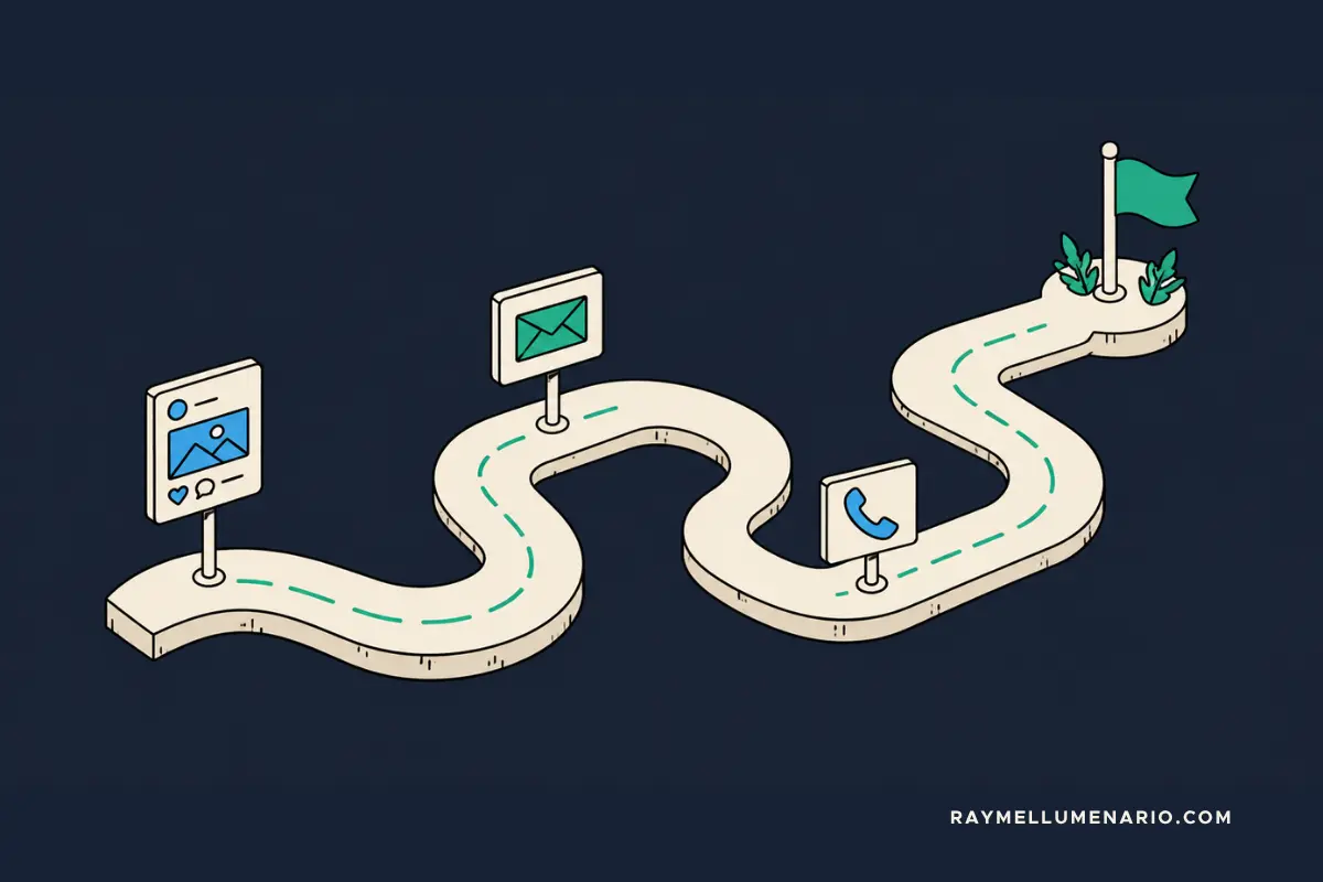 marketing attribution for small business diagram