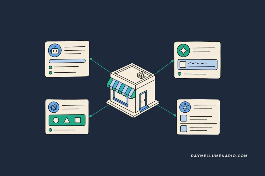 get your business cited by chatgpt and ai overviews diagram